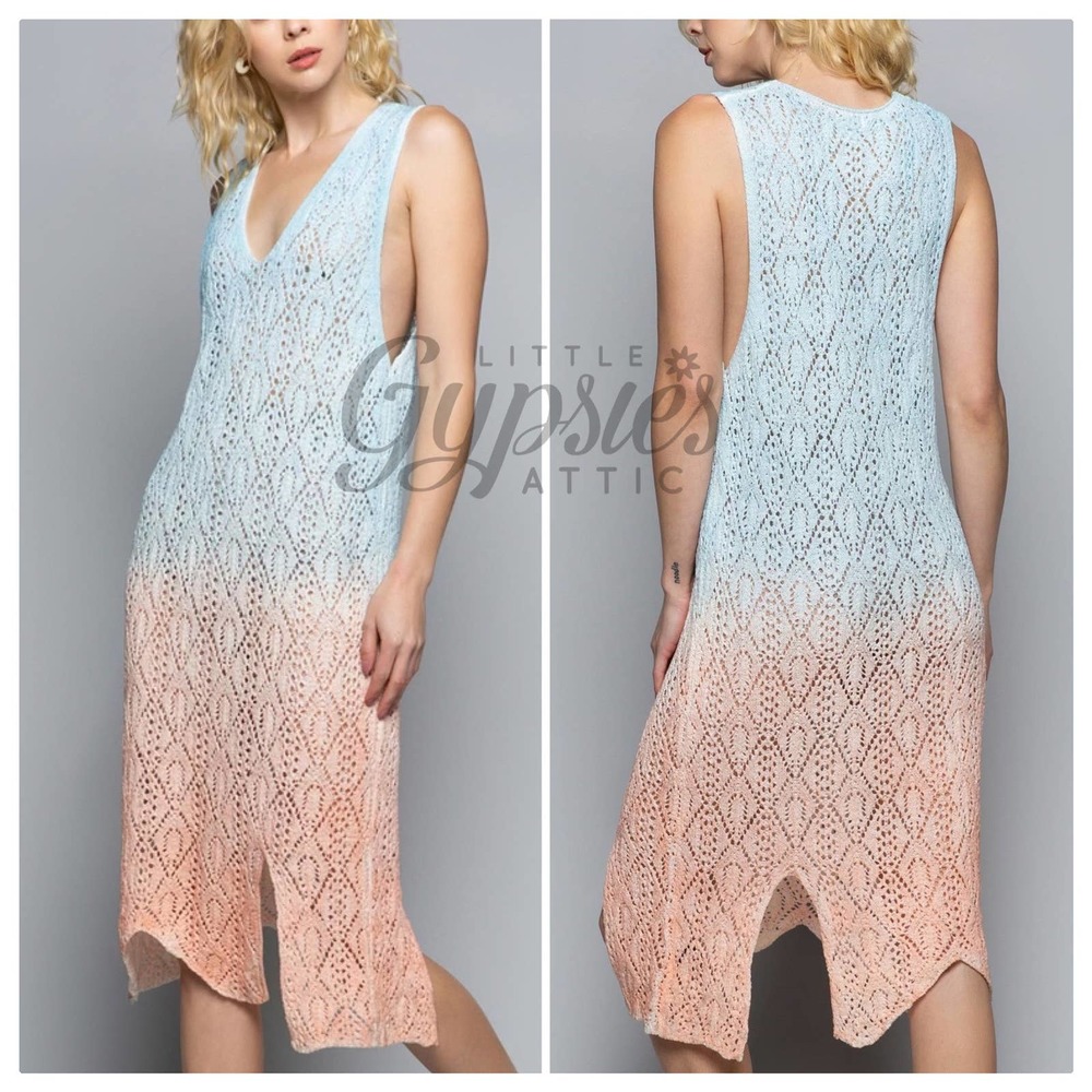 POL Dream-sickle Beach Ombre Dress - Picture 4 of 12